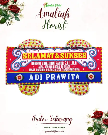 Papan Bunga Ucapan Selamat Pelepat Ilir