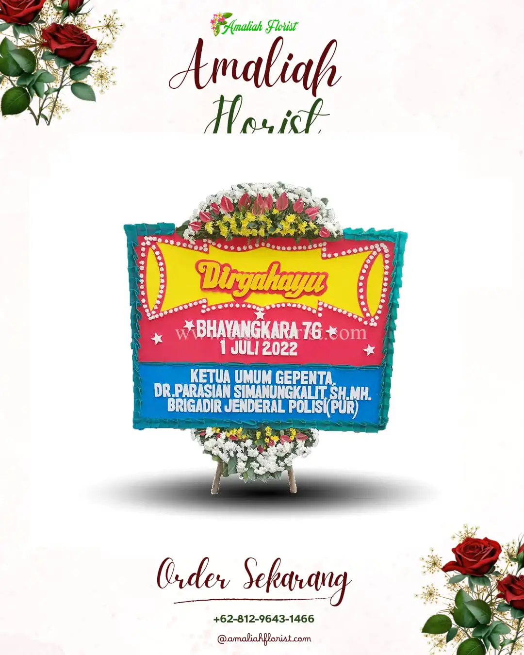 Papan Bunga HUT Ulang Tahun Pelepat Ilir